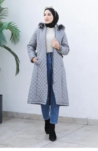 Doudoune Matelassée 6047Smr Gris 6281