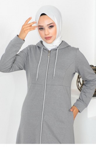 2063Mg Hijab Abaya Gray 6334