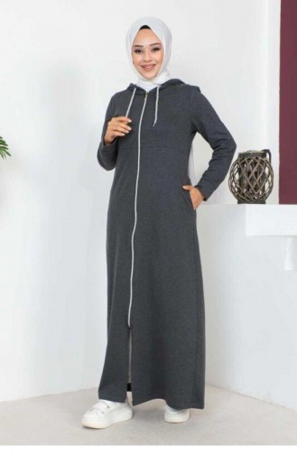 2063Mg Hijab Abaya Anthracite 6335