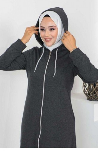 2063Mg Hijab Abaya Anthracite 6335
