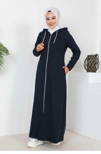 2063 Mg Hijab Abaya Marineblauw 6336