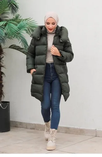 6052Smr Filled Inflatable Jacket Khaki 6414