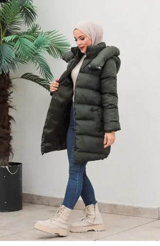 6052Smr Filled Inflatable Jacket Khaki 6414