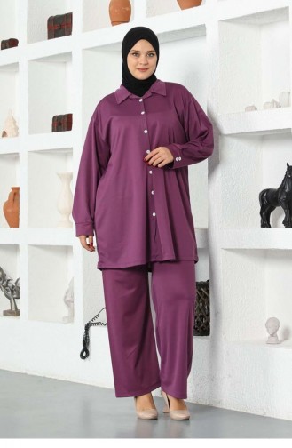 2024Mg Shirt Hijab Pak Paars 6431