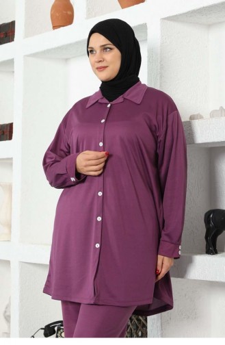 2024Mg Shirt Hijab Pak Paars 6431