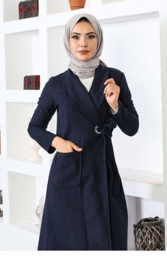 Kaşe Coat 5172-05 Navy Blue 5172-05