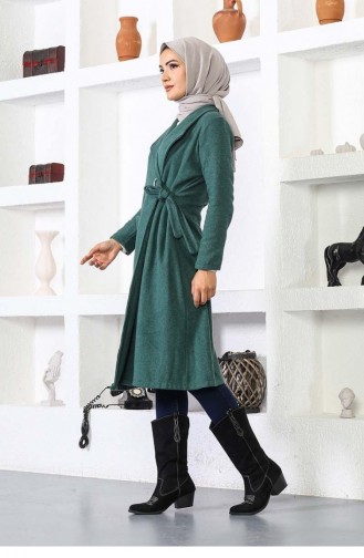 Manteau Kaşe 5172-06 Vert Emeraude 5172-06