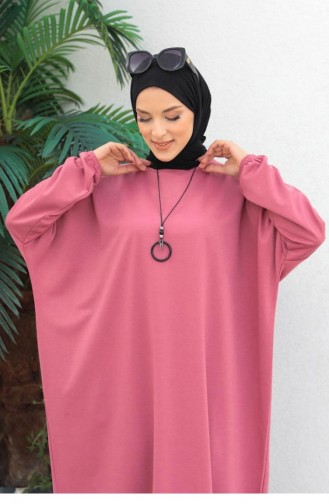 Zweifädiges Kleid Mit Halskette 1818-04 Dusty Rose 1818-04