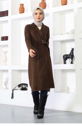 Manteau Kaşe 5172-07 Marron 5172-07