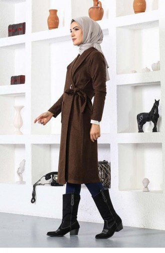 Kaşe Coat 5172-07 Brown 5172-07