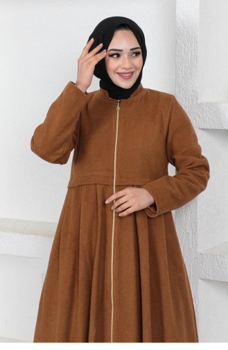 0024Sgs Casquette Hijab Plissée Tan 7161