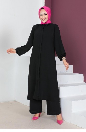 Ensemble Hijab Long Aerobin 0330-02 Noir 0330-02