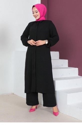 Ensemble Hijab Long Aerobin 0330-02 Noir 0330-02