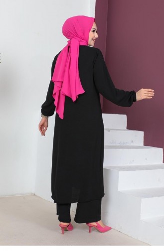 Ensemble Hijab Long Aerobin 0330-02 Noir 0330-02