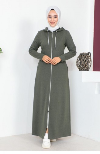 2063 Mg Hijab Abaya Khaki 7625