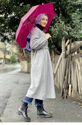 5392Boutonné Embout Estampé Gris 7679