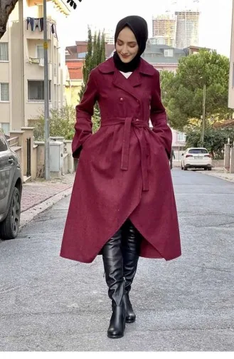 Kaşe Kaban 5077-05 Bordo