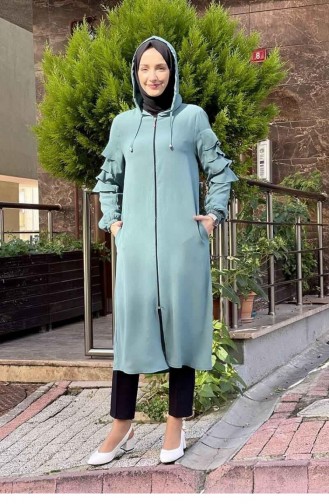Hooded Cape 5006-02 Rose Green 5006-02