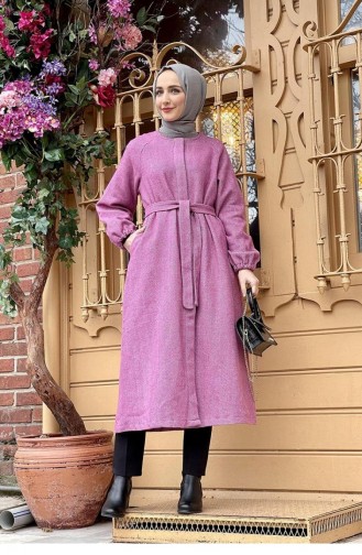 Buttoned Stamped Cape 5392A-08 Dusty Rose 5392A-08