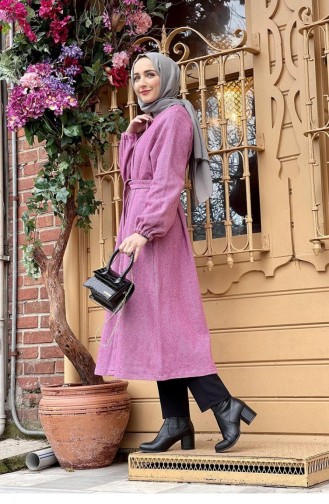 Buttoned Stamped Cape 5392A-08 Dusty Rose 5392A-08