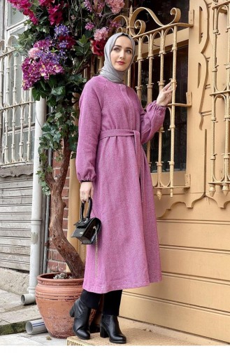 Buttoned Stamped Cape 5392A-08 Dusty Rose 5392A-08
