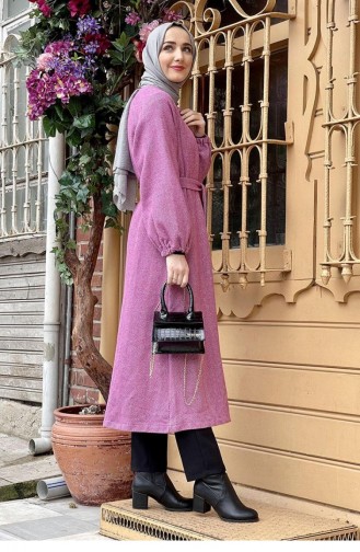 Buttoned Stamped Cape 5392A-08 Dusty Rose 5392A-08