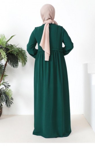 0027Sgs Aerobin Fabric Seasonal Abaya Emerald Green 8281