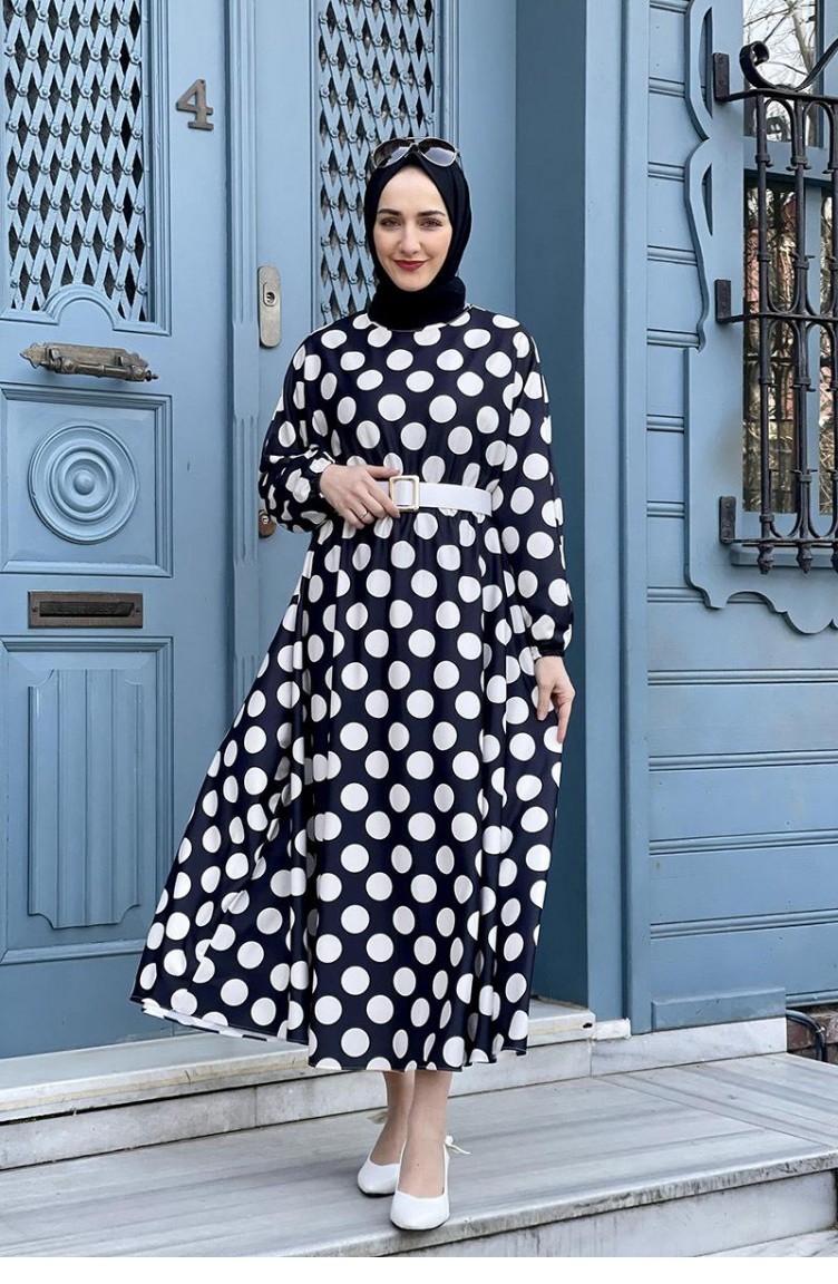 Robe a petit pois noir new arrivals