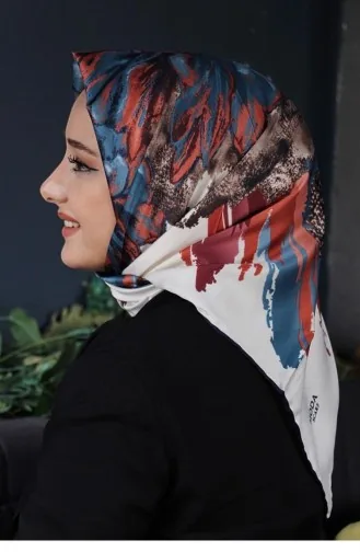 0944Mp Moda Scarf Eşarp Petrol