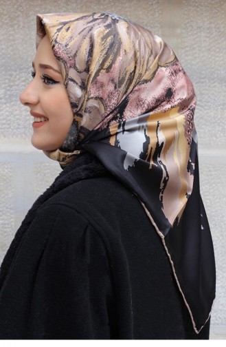 0944Mp Moda Scarf Eşarp Siyah
