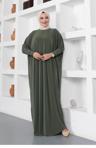 Bat Sleeve Casual Dress 2045-09 Khaki 2045-09