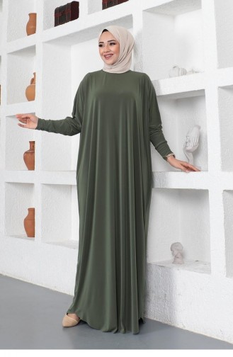 Bat Sleeve Casual Dress 2045-09 Khaki 2045-09