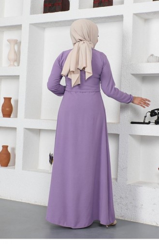 0028Sgs Plissee Aerobin Abaya Flieder 9003