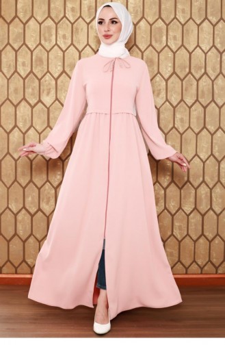 0027Sgs Aerobin Fabric Seasonal Abaya Dusty Rose 9023