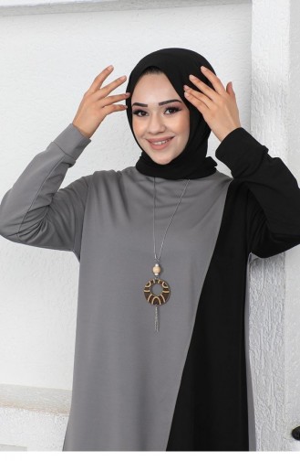 Ensemble Double Long Bicolore 2046-05 Gris 2046-05