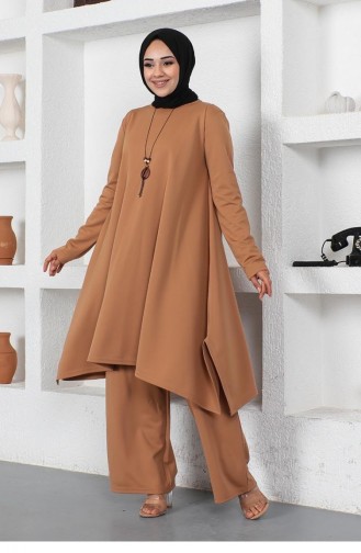 2054Mg قلادة بشق مفصل بدلة تان 9104