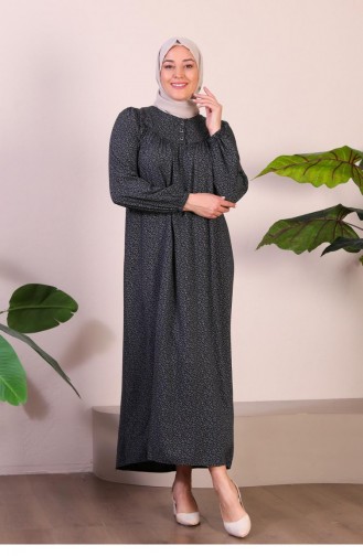 Women`s Long Plus Size Mother Dress Summer Hijab Clothing 8226 Smoked 8226.Füme