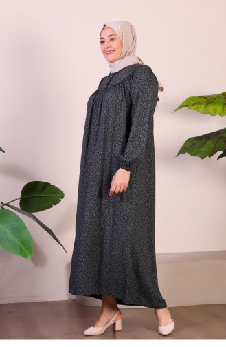 Women`s Long Plus Size Mother Dress Summer Hijab Clothing 8226 Smoked 8226.Füme