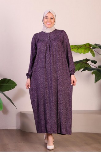 Robe Mère Longue Grande Taille Pour Femmes Vêtements D`été Hijab 8226 Lilas 8226.Lila