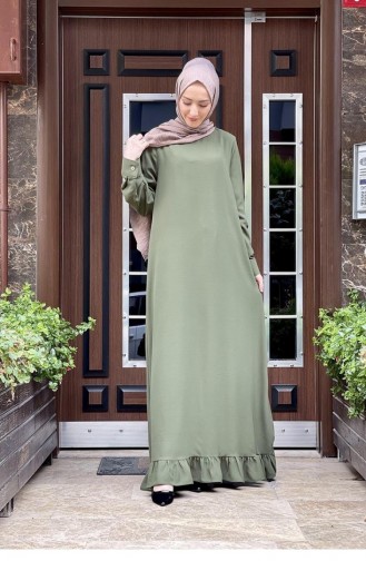 Ruffle Skirt Aerobin Dress 5010-03 Green 5010-03
