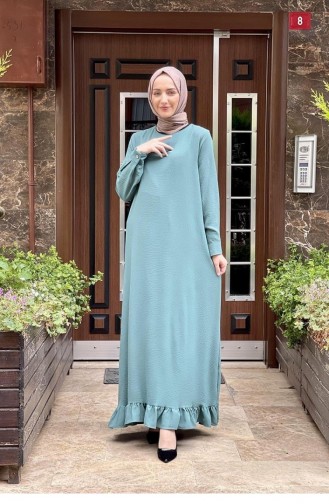 فستان آيروبين للمحجبات 5010-04 أخضر مينت 5010-04