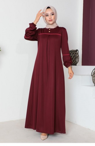 2064Mg Hijab Sports Abaya Claret Rood 6072