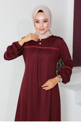 2064Mg Hijab Sports Abaya Claret Red 6072