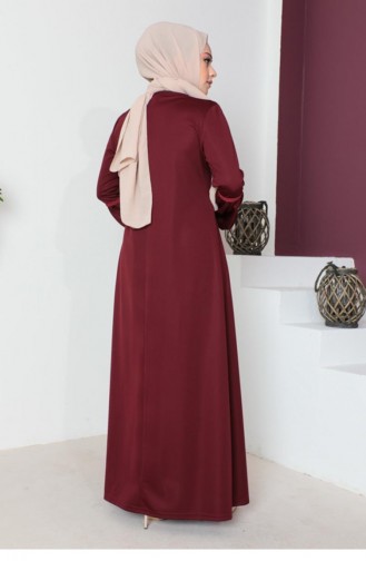 2064Mg Hijab Sports Abaya Claret Rood 6072