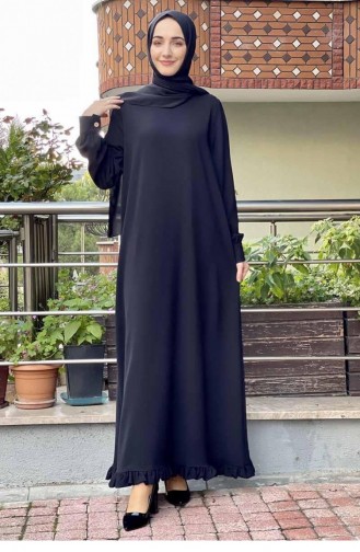 فستان آيروبين للمحجبات 5010-02 أسود 5010-02
