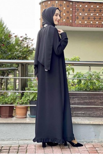فستان آيروبين للمحجبات 5010-02 أسود 5010-02