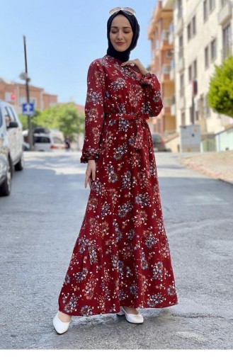 Dress discount floral hijab