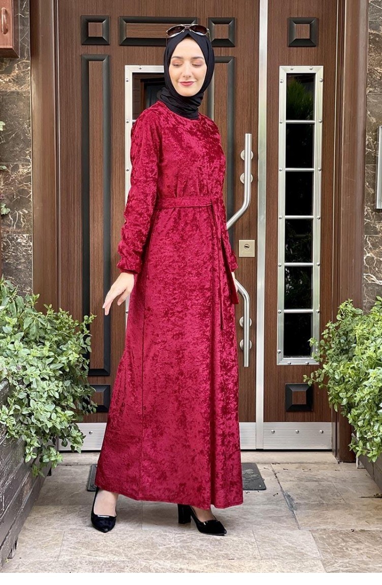 Robe velours rouge 2025