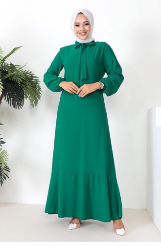 0294Sgs Hijab-Modellkleid Smaragdgrün 7622