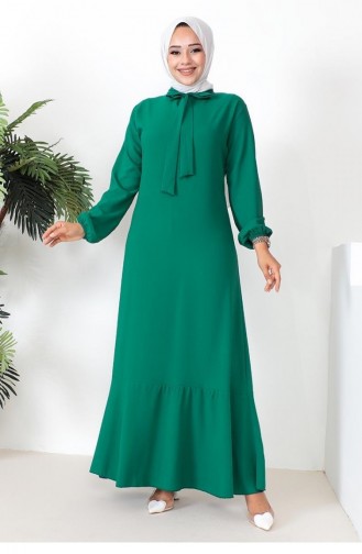 Robe Modèle Hijab 0294Sgs Vert émeraude 7622